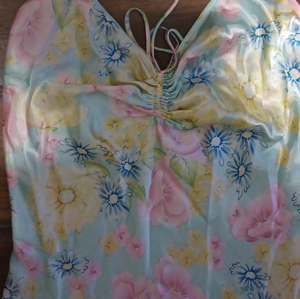 Vintage laura leigh ltd womens dress polyester floral longwear lighweight retro - Picture 3 of 7